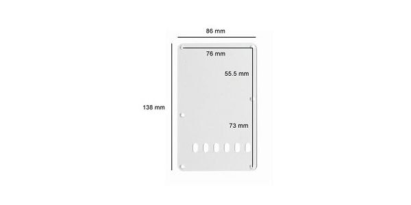 ALLPARTS / PG-0556-025 White Tremolo Spring Cover 画像2