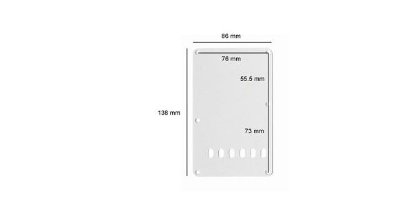 ALLPARTS / PG-0556-028 Cream Tremolo Spring Cover 画像2