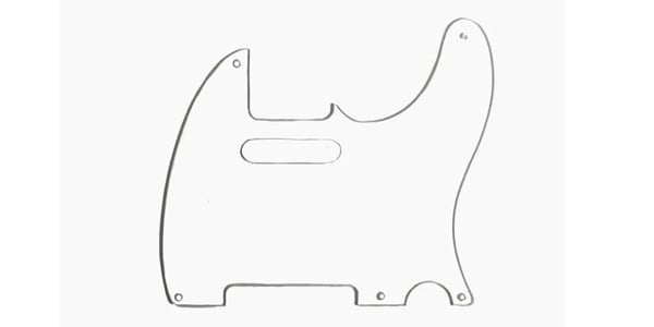 ALLPARTS / PG-0560-031 Clear Acrylic Pickguard for Telecaster