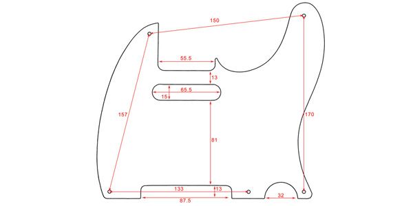 ALLPARTS / PG-0560-038 Black Bakelite Pickguard for Telecaster 画像2
