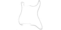 ALLPARTS PG-0992-035 White Outline for Stratocaster