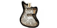 ALLPARTS / Primo RE Jazzmaster Body - Strat Trem - Black Paisley