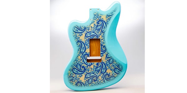ALLPARTS / Primo RE Jazzmaster Body - Strat Trem - Blue Paisley画像2