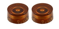ALLPARTS / PK-0130-B22 Vintage Style Amber Speed Knobs - Pack of 50