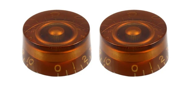 ALLPARTS / PK-0130-B22 Vintage Style Amber Speed Knobs - Pack of 50