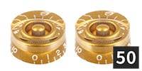 ALLPARTS / PK-0130-B32 Gold Speed Knobs - Pack of 50