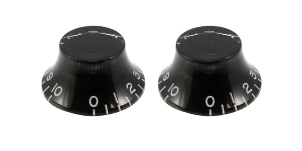 ALLPARTS / PK-0140-B23 Black Bell Knobs - 50 Piece Bulk Pack