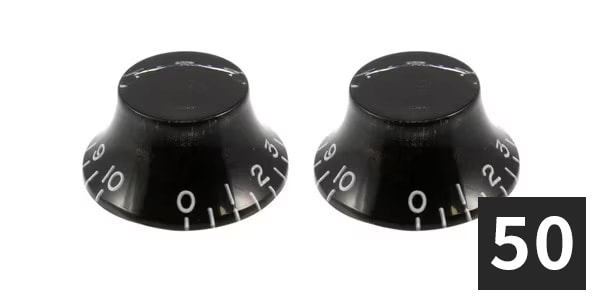 ALLPARTS ( オールパーツ )  / PK-0140-B23 Bell Knobs, Black (50個セット)