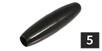 ALLPARTS / PK-0148-023 Pack of 5 Black Tremolo Arm Tips