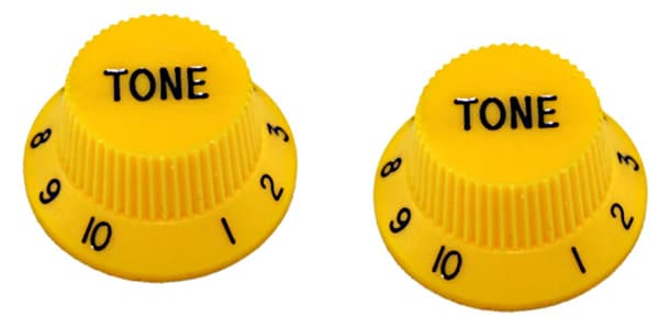 ALLPARTS / PK-0153-020 Set of 2 Yellow Tone Knobs
