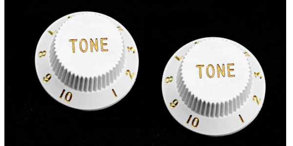 ALLPARTS / PK-0153-025 Set of 2 White Tone Knobs