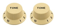 ALLPARTS / PK-0153-028 Set of 2 Cream Tone Knobs