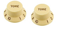 ALLPARTS / PK-0153-048 Set of 2 Vintage Cream Tone Knobs