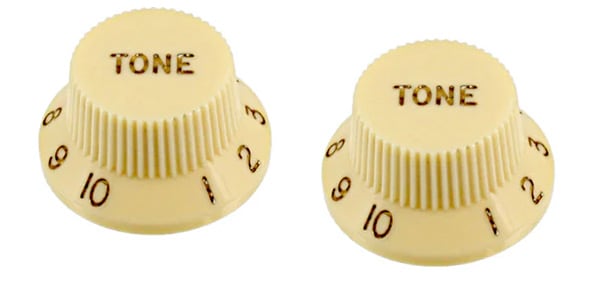ALLPARTS / PK-0153-048 Set of 2 Vintage Cream Tone Knobs