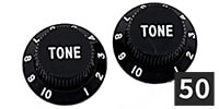 ALLPARTS / PK-0153-B23 Tone Knobs, Black (50個セット)