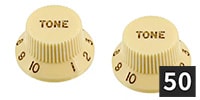 ALLPARTS / PK-0153-B48 Vintage Cream Tone Knobs - 50 Piece Bulk Pack
