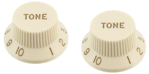 ALLPARTS / PK-0153-B50 Parchment Tone Knobs - 50 Piece Bulk Pack