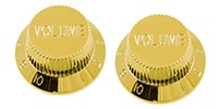 ALLPARTS / PK-0154-002 Set of 2 Gold Volume Knobs