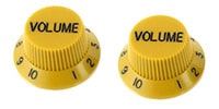 ALLPARTS / PK-0154-020 Set of 2 Yellow Volume Knobs