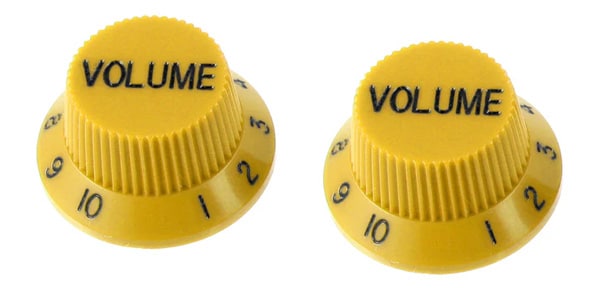 ALLPARTS ( オールパーツ )  / PK-0154-020 Set of 2 Yellow Volume Knobs