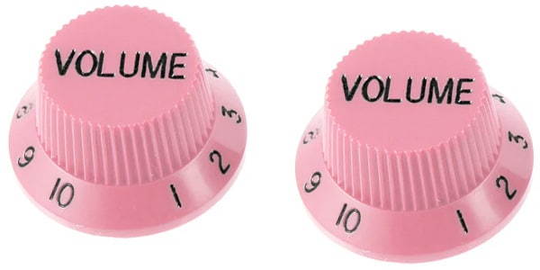ALLPARTS / PK-0154-021 Set of 2 Pink Volume Knobs