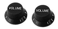 ALLPARTS / PK-0154-023 Set of 2 Black Volume Knobs