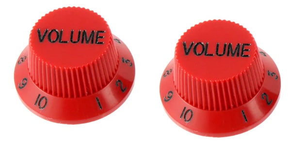 ALLPARTS / PK-0154-026 Set of 2 Red Volume Knobs