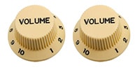 ALLPARTS / PK-0154-028 Set of 2 Cream Volume Knobs