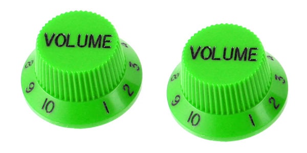 ALLPARTS / PK-0154-029 Set of 2 Green Volume Knobs