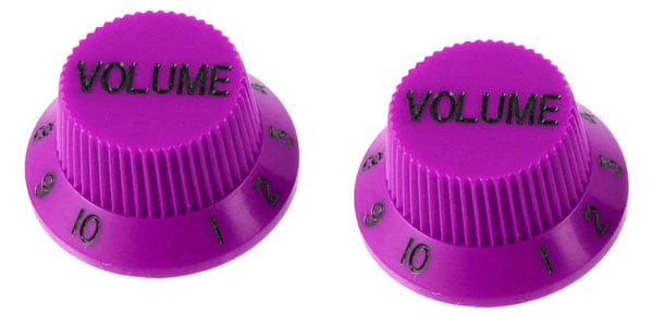 ALLPARTS / PK-0154-040 Set of 2 Purple Volume Knobs