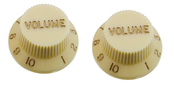ALLPARTS / PK-0154-048 Set of 2 Vintage Cream Volume Knobs