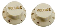 ALLPARTS / PK-0154-050 Set of 2 Parchment Volume Knobs