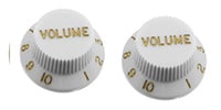ALLPARTS / PK-0154-B25 White Volume Knobs - 50 Piece Bulk Pack