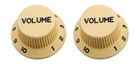 ALLPARTS / PK-0154-B28 Cream Volume Knobs - 50 Piece Bulk Pack