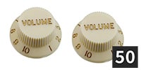 ALLPARTS / PK-0154-B50 Volume Knobs, Parchment(50個セット)