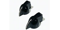 ALLPARTS / PK-0173-023 Set of 2 Black Pointer Knobs