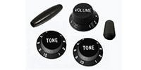 ALLPARTS / PK-0178-023 Black Knob Set for Stratocaster