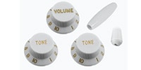ALLPARTS / PK-0178-025 White Knob Set for Stratocaster