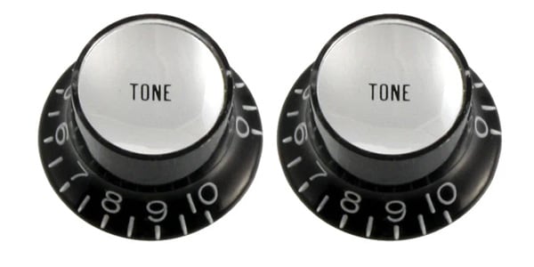 ALLPARTS / PK-0182-023 Black Tone Reflector Knobs- set of 2 pcs