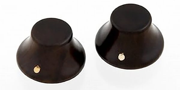 ALLPARTS / PK-3197-0R0 Rosewood Bell Knobs (Qty 2)