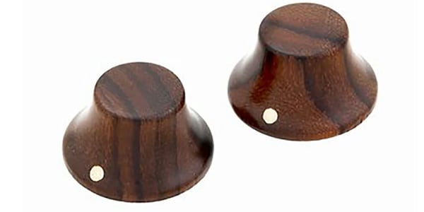 ALLPARTS / PK-3197-0W0 Walnut Bell Knobs (Qty 2)