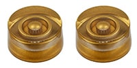 ALLPARTS PK-3230-032 Set of 2 Unmarked Speed Knobs Gold