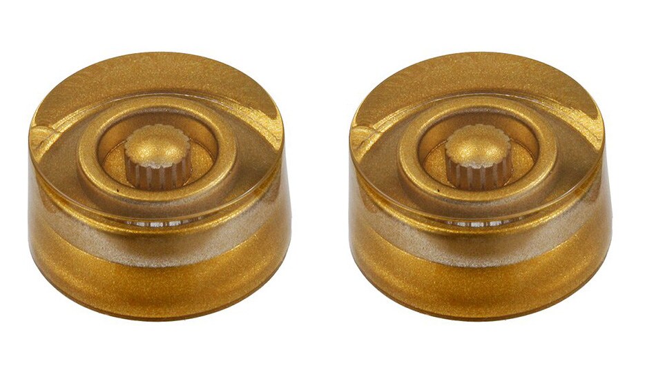 /PK-3230-032 Set of 2 Unmarked Speed Knobs Gold