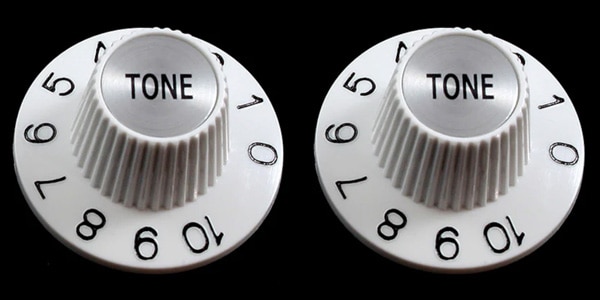 ALLPARTS ( オールパーツ )  / PK-3242-025 "Whitch Hat" tone knobs (2) White