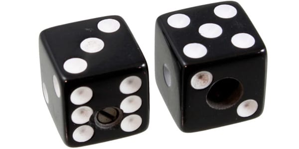 ALLPARTS / PK-3250-023 Black Dice Knobs (Qty 2)