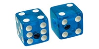 ALLPARTS / PK-3250-068 Blue Dice Knobs- set of 2 pcs