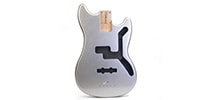 ALLPARTS / PRiMO Replacement Mustang Bass Body - Silver Sparkle