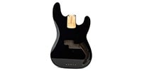 ALLPARTS / PRiMO Replacement Precision Bass Body Black Onyx w/Binding