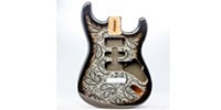 ALLPARTS / Primo RE Strat Body - Black Paisley