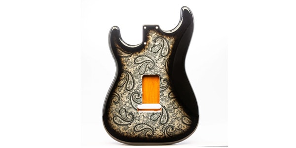 ALLPARTS / Primo RE Strat Body - Black Paisley画像2